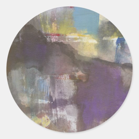 Calm Interlude Ronde Sticker (Voorkant)