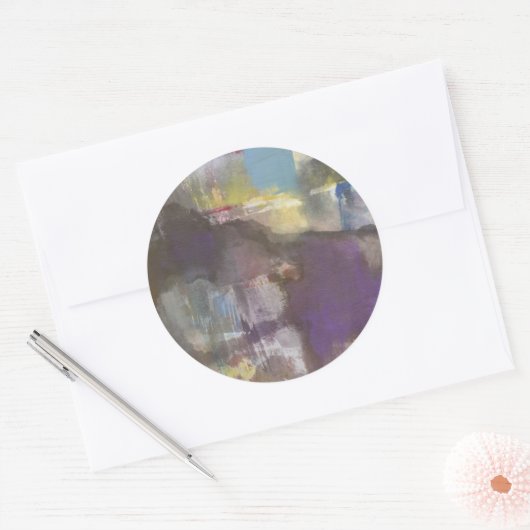 Calm Interlude Ronde Sticker (Envelop)