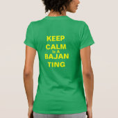 Calm Iz A Bajan Ting T shirt (Achterkant)
