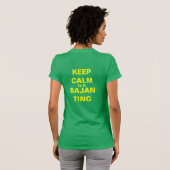 Calm Iz A Bajan Ting T shirt (Achterkant volledig)