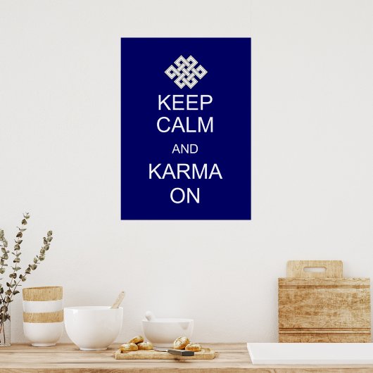 Calm Karma Poster behouden (Keuken)