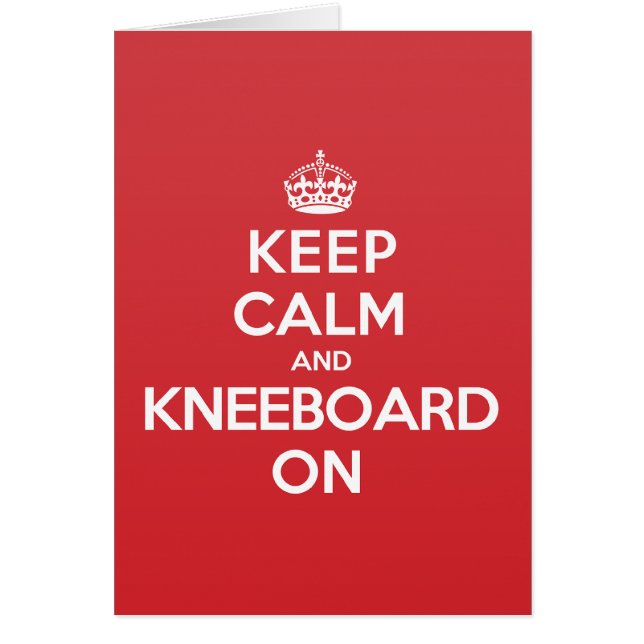 Calm Kneeboard Greeting Note Card (Voorkant)