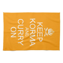 Calm Korma Curry Kitchen Towel houden