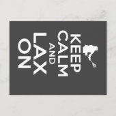 Calm Lacrosse Canvas Aankondigingskaart (Voorkant)