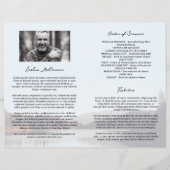 Calm Lake Celebration of Life Begrafenisprogramma (Achterkant)