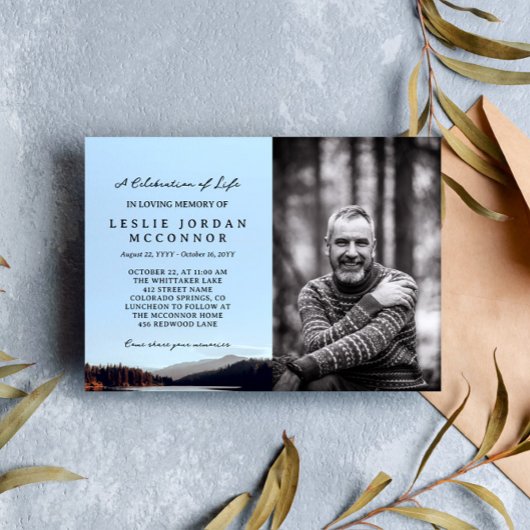 Calm Lake Life Vier je foto Kaart