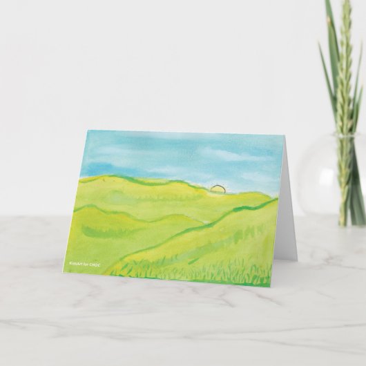 Calm Landscape - KidsArt voor CHOC Kaart (Voorkant)