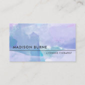 Calm Lavendel Waterverf Visitekaartje (Voorkant)