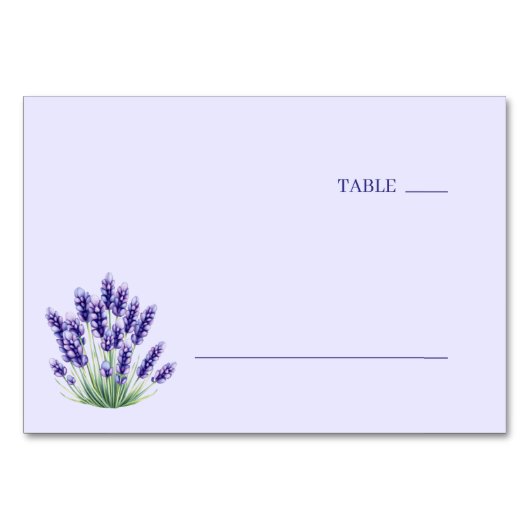 Calm Lavender Botanical Illustration Kaart (Voorkant)