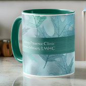 Calm Leafy Blauwgroen Shimmer PsychotherapieIST Co Mok