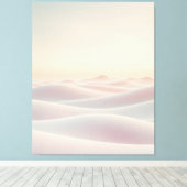 Calm light background with sand dunes canvas afdruk (Insitu (Houten vloer))