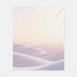 Calm light background with sand dunes fleece deken