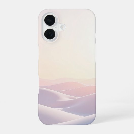 Calm light background with sand dunes iPhone 16 hoesje (Achterkant)