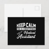 Calm Medical Assistant Doctor Medicijnen verpleegs Briefkaart (Voorkant / Achterkant)