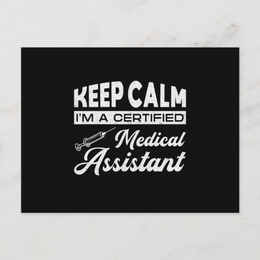 Calm Medical Assistant Doctor Medicijnen verpleegs Briefkaart (Voorkant)