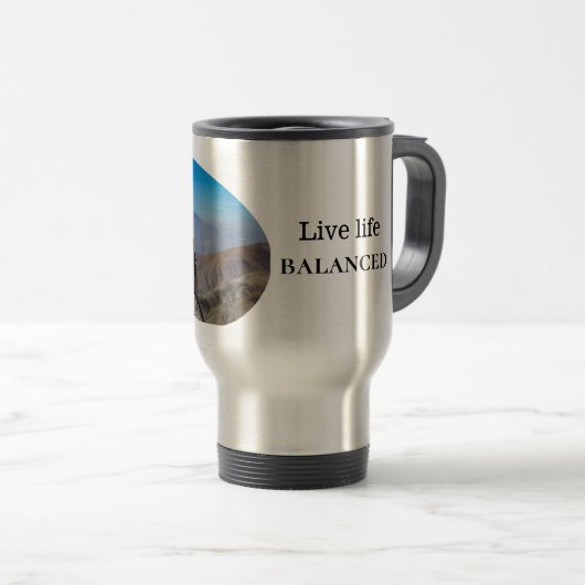 Calm Mind Balanced Life Mug Reisbeker (Voorkant rechts)