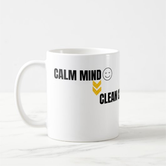 Calm Mind Smart Trading Minimal Chart Art Koffiemok (Links)