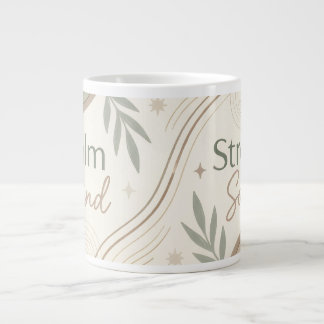 Calm Mind Strong Soul Mug | Aesthetic Coffee Mug f Grote Koffiekop