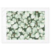 Calm Modern Eucalyptus Leaf Spring Tablecloth Tafelkleed (Voorkant (Horizontaal))
