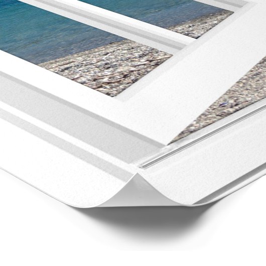 Calm Mountain Lake Artificial Window View Poster (Hoek)