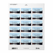 Calm Mountain Lake Bos Landschap Etiket (Full Sheet)