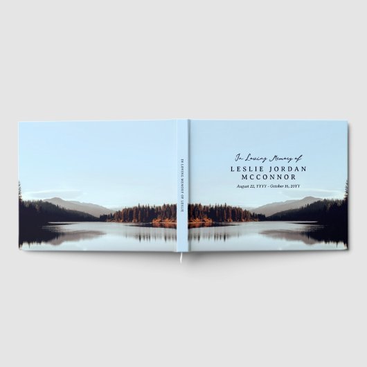 Calm Mountain Lake In Loving Memory van Gastenboek (Volledig)