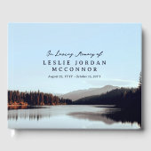 Calm Mountain Lake In Loving Memory van Gastenboek (Voorkant)