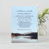 Calm Mountain Lake Viering van het leven Kaart (Staand voorkant)