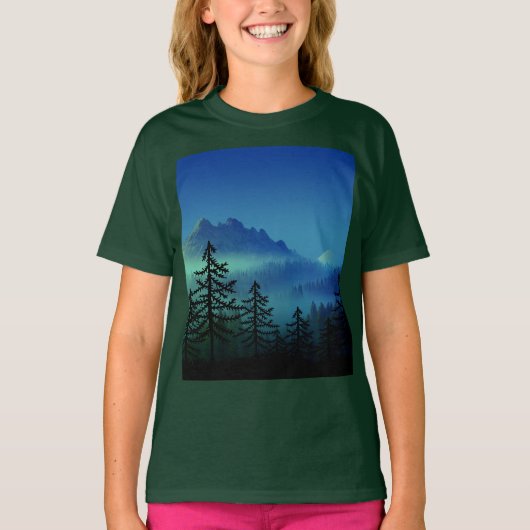 CALM MOUNTAIN MIDNIGHT FOREST T-Shirt (Voorkant)