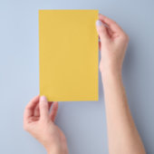 Calm Mustard Yellow Color Flyer (Hand)
