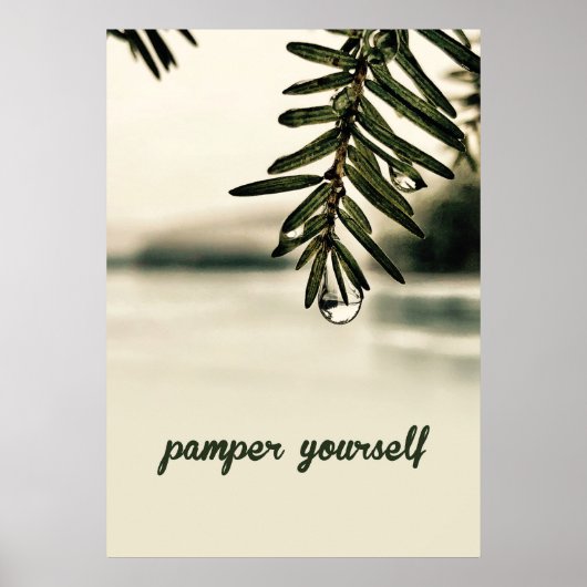 Calm Nature Spa Esthetiek Poster (Voorkant)