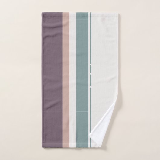 Calm Neutral Stripes – Minimal Spa Towel Set Bad Handdoek (Handdoek)
