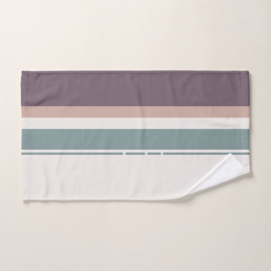 Calm Neutral Stripes – Minimal Spa Towel Set Bad Handdoek (Handdoek)