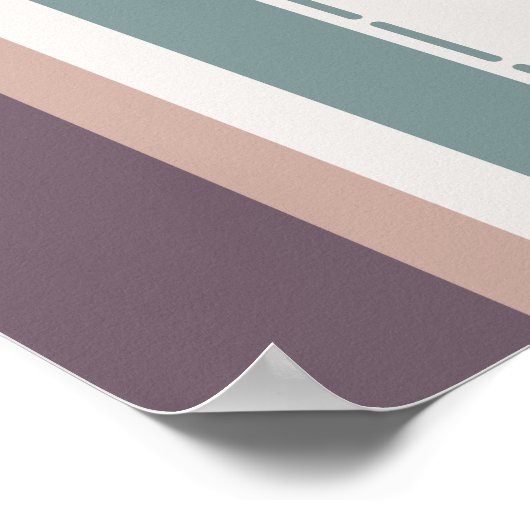 Calm Neutral Stripes – Minimal Wall Composition Poster (Hoek)