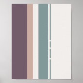 Calm Neutral Stripes – Minimal Wall Composition Poster (Voorkant)