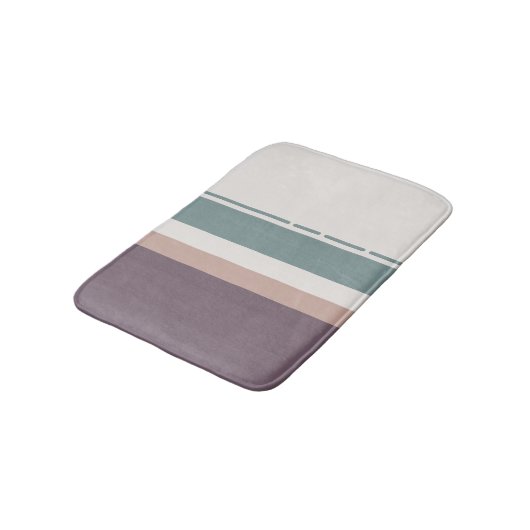 Calm Neutral Stripes – Soft Modern Bath Accent Badmat (Gekanteld)
