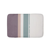 Calm Neutral Stripes – Soft Modern Bath Accent Badmat (Voorkant)