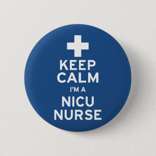 Calm NICU verpleegster houden Ronde Button 5,7 Cm