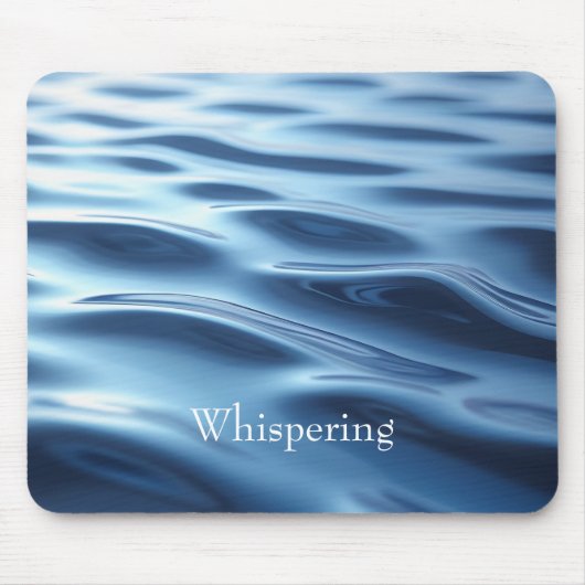 Calm Ocean Blue Waves Mousepad Muismat (Voorkant)