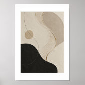 Calm Orbit | Minimal Abstract Plaster Art Print (Voorkant)