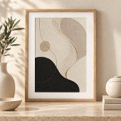 Calm Orbit | Minimal Abstract Plaster Art Print