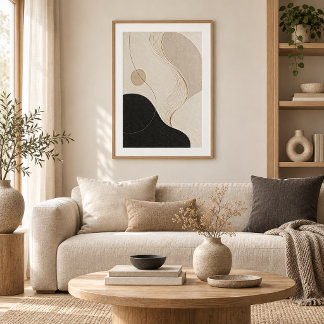 Calm Orbit | Minimal Abstract Plaster Art Print