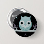 Calm Owl Ronde Button 5,7 Cm (Voorkant /achterkant)