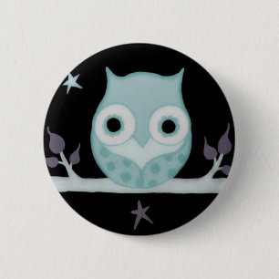 Calm Owl Ronde Button 5,7 Cm