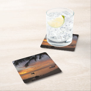 Calm Pacific Sunset Onderzetter - Tropische Oceaan