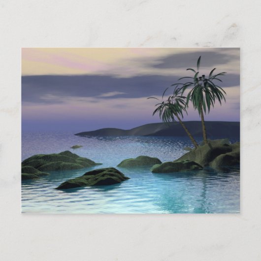 Calm Palms Briefkaart (Voorkant)