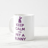 Calm Pet een Bunny-Mok houden Koffiemok (Voorkant links)