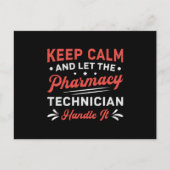 Calm Pharmacy Technicien Handvat IT Pharmacist Briefkaart (Voorkant)