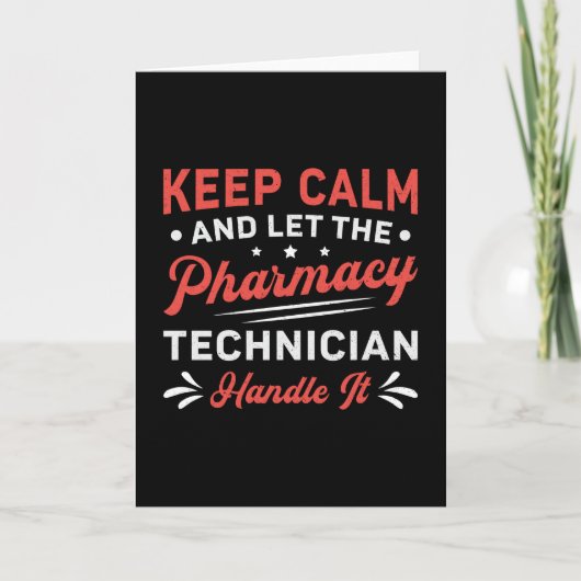 Calm Pharmacy Technicien Handvat IT Pharmacist Kaart (Voorkant)
