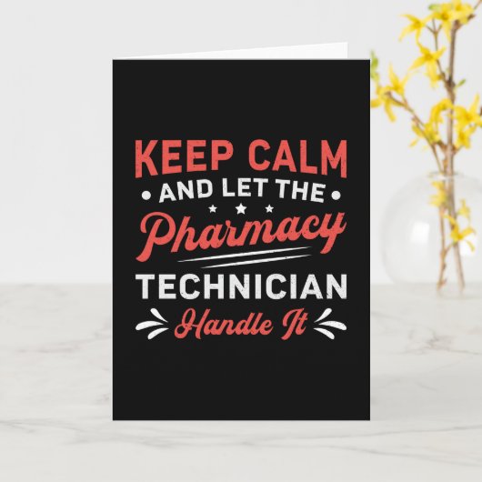 Calm Pharmacy Technicien Handvat IT Pharmacist Kaart (Gele Bloem)